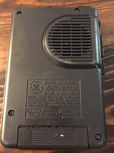 GE Mini Cassette Recorder - Cassette Tape Player/Recorder - for parts/repair