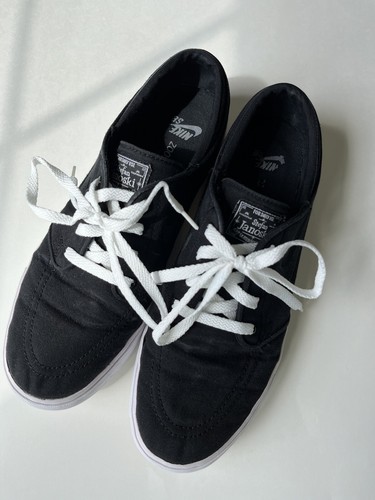 Nike Air Stefan Janoski Skateboarding Mens Size 10 Black Skate Shoes