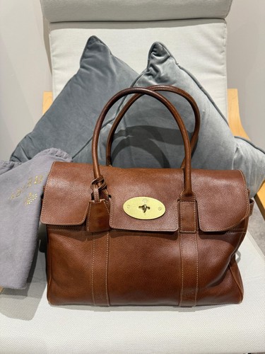 バッグ Mulberry Vintage Bayswater Brown Genuine Mulberry Bayswater Handbag, Tan Oak, Used - Great