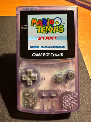 Nintendo Gameboy Color GBC - OLED Touch Screen - Atomic Purple - Tested