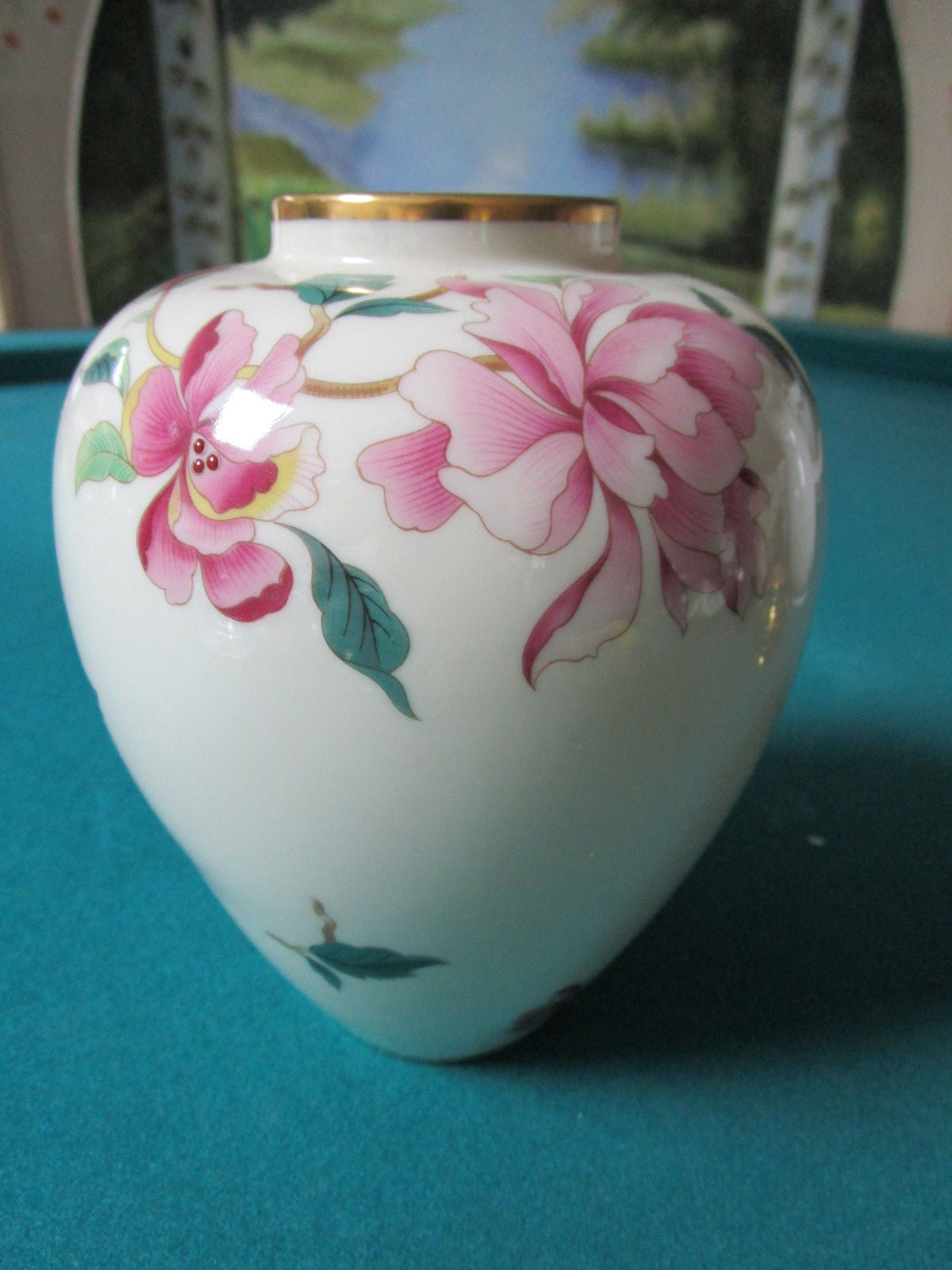 LENOX BULB VASE BARRINGTON COLLECTION FLOWERS 6 1/2&quot; X 5 [*D4] | eBay