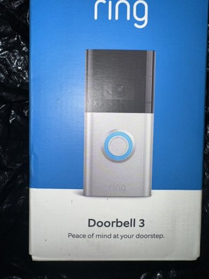 RING DOORBELL 3 WIFI CAMERA 1080P BATTERY CHARGE OR HARD WIRE BRAND NEW SEALED!