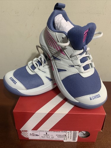 K-Swiss Junior Speed trac sz 1 grade school Sneakers BLue