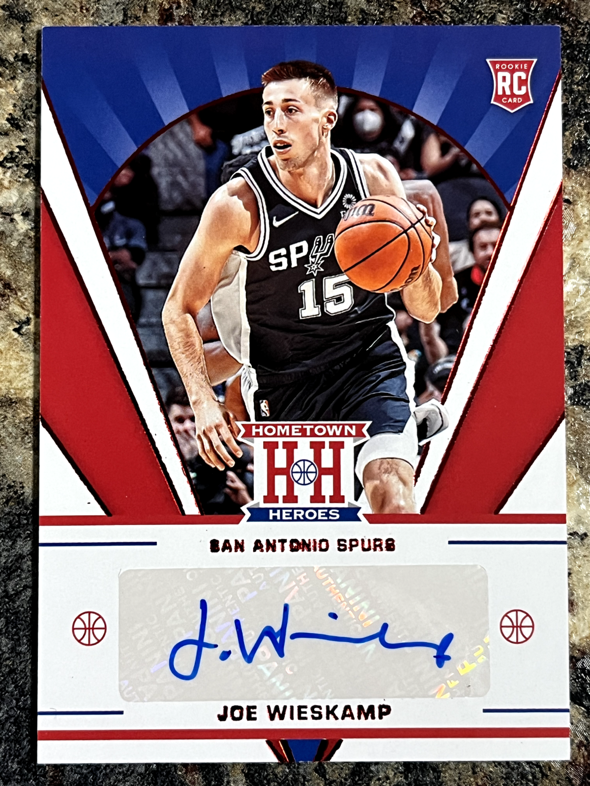 Joe Wieskamp 2021-22 Panini Chronicles Hometown Heroes Rookie Auto Autograph