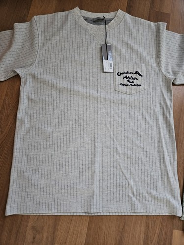 た*ゃ様 Christian Dior Shirt Christian Dior T-Shirt Men's Unisex Black CD Embroidered