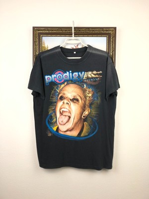Vintage The Prodigy Band Shirt Breathe Black Rare Tee Hype Mens Y2K Size M