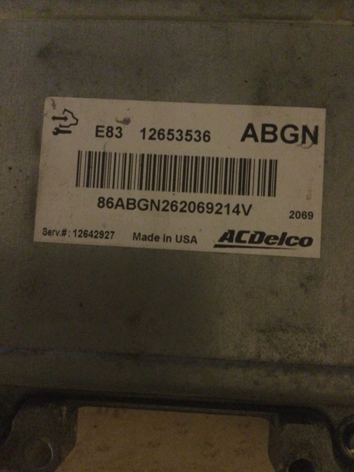 2012 Chevy Sonic 1.8 Engine Computer Control Module ECM ECU