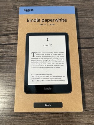 Amazon Kindle Paperwhite 12th Generation WiFi 16GB eBook Reader Black NEW SEALED