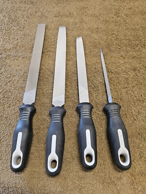 Nicholson File Set Mill Flat Bastard Slim Taper Curved Half Round