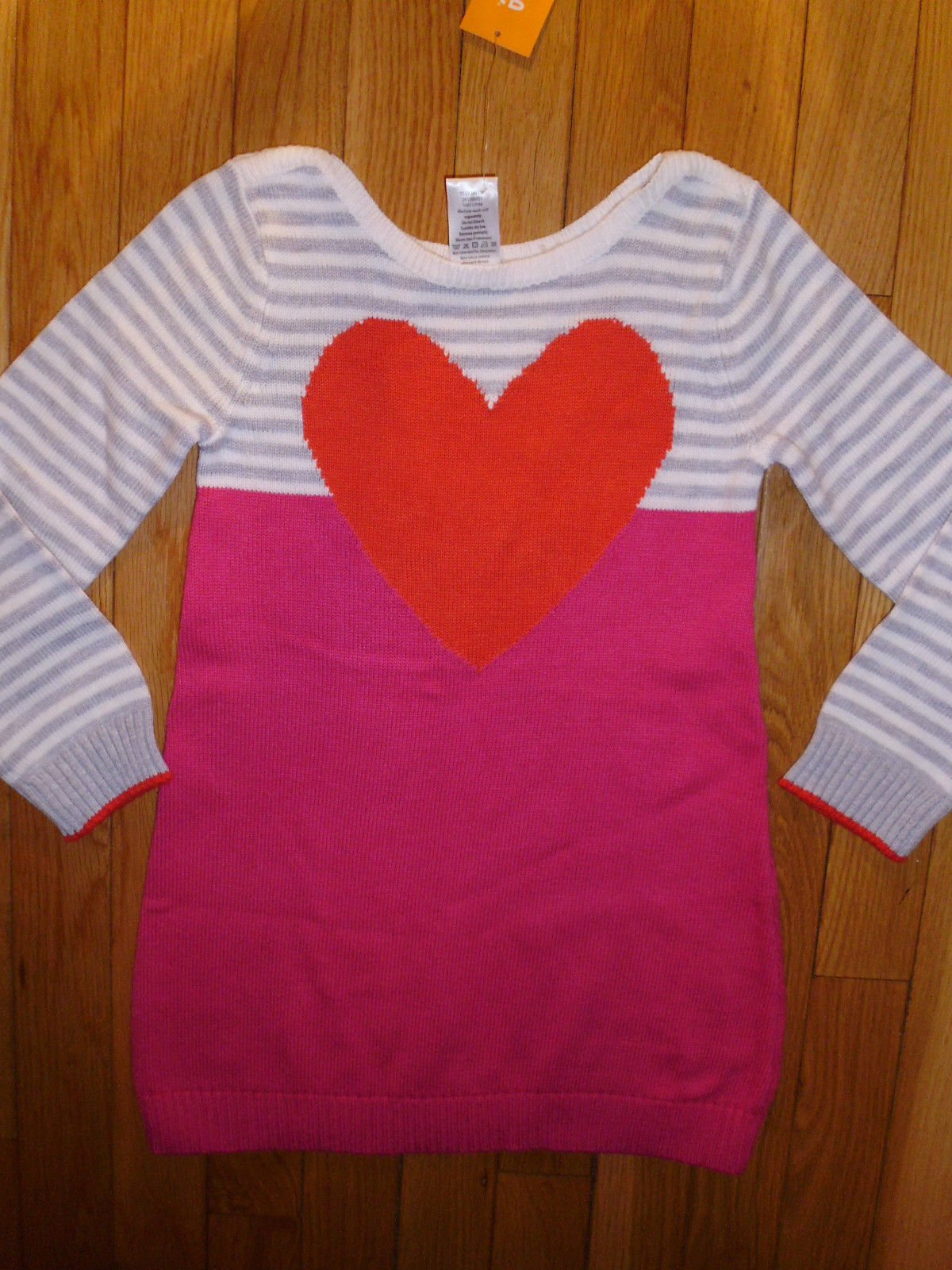 Girls' Long Sleeve Cotton Blend Dresses (Sizes 4 & Up)