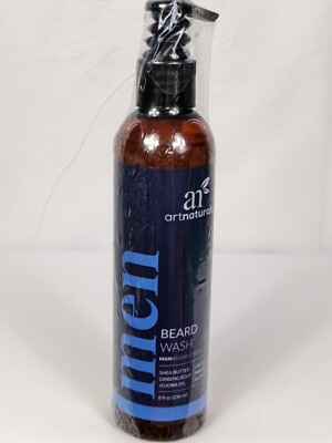 Artnaturals Beard Wash, 8 fl oz (236 ml) Shea Butter Ginseng Jojoba Oil Sealed