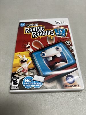 Rayman Raving Rabbids: TV Party (Nintendo Wii, 2008) Balance Board Compatible
