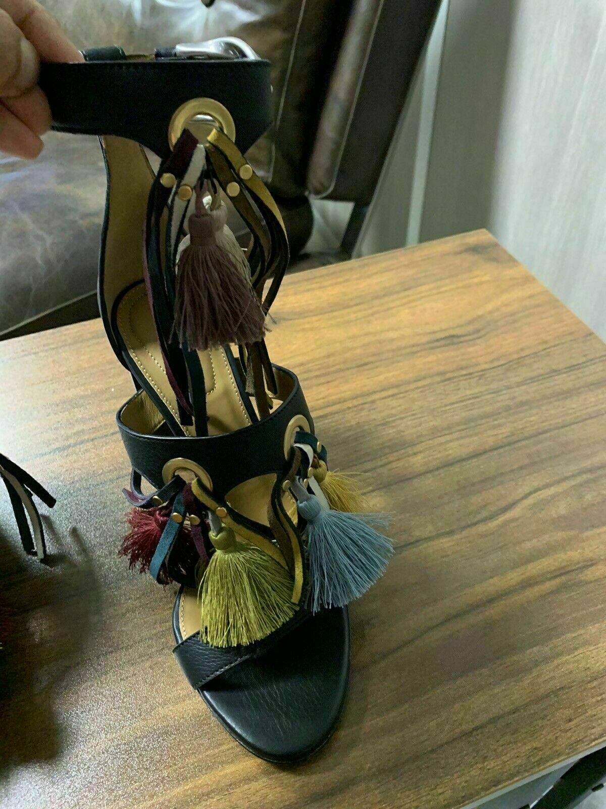 Pre-owned Chloé Chloe Iconic Miki Court Shoes Heels Sandals Shoes Mules Sandals 37 In Black