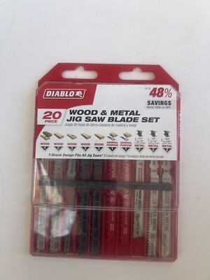 Diablo Wood & Metal Jig Saw Blade Set In Case, 12 Piece, NEW Factory Sealed