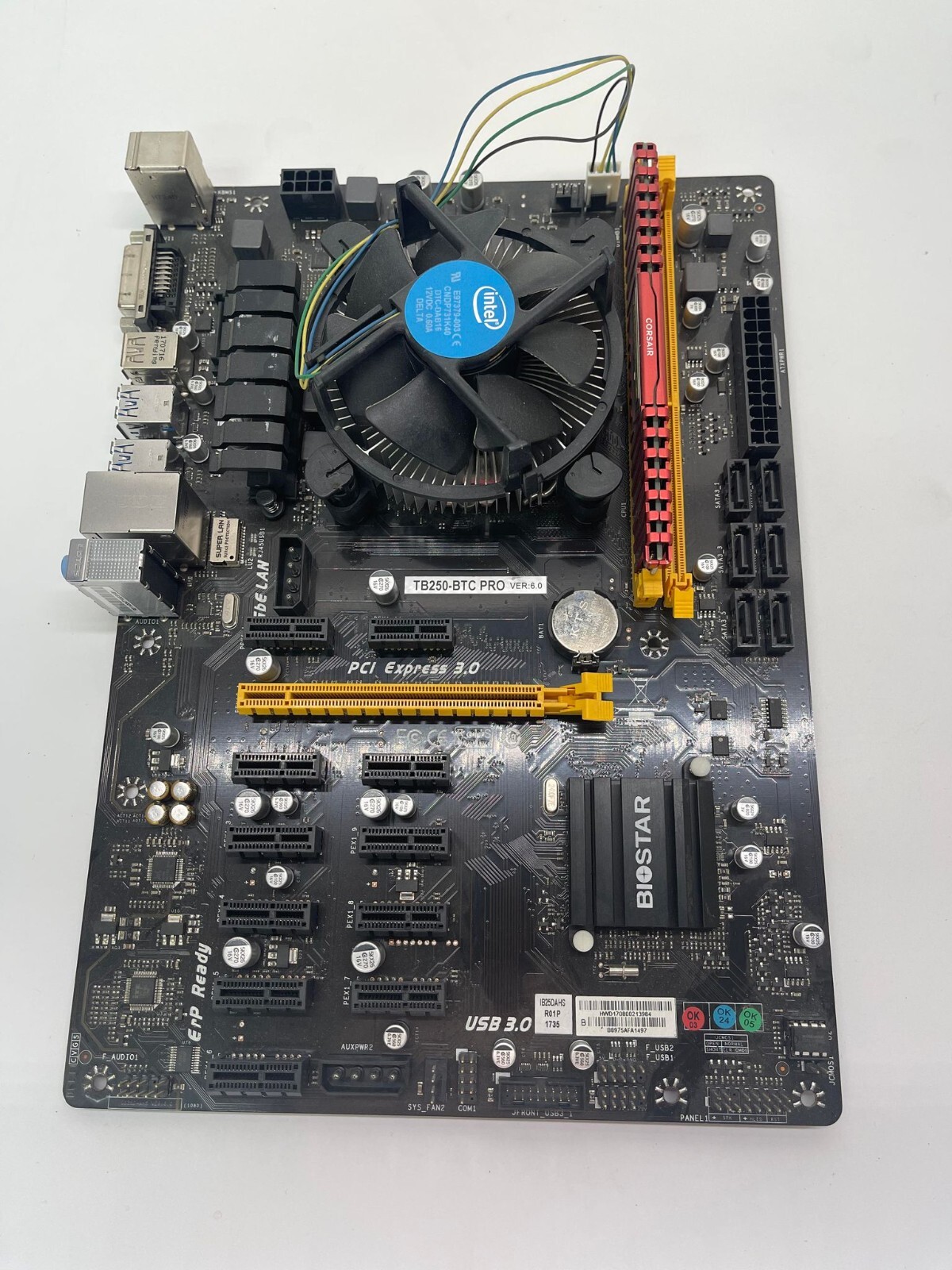 Biostar TB250-BTC PRO VER:6.0 Motherboard + Celeron CPU +