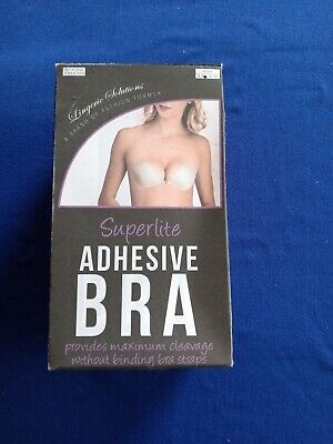Lingerie Solutions Womens C Cup Super Strapless Adhesive Bra Nude