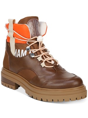 Женские коричневые ботинки CIRCUS BY SAM EDELMAN с язычками в смешанной технике, 10 М