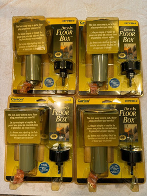 New Carlon Drop In Floor Box Kit, No E971FBDI-2 (Pack of 4)