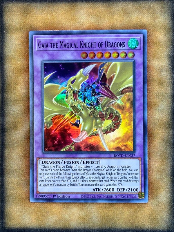 Yugioh Gaia the Magical Knight of Dragons ROTD-EN037 Super Rare