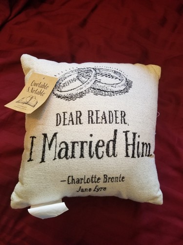 Jane Eyre Quote Literary Pillow