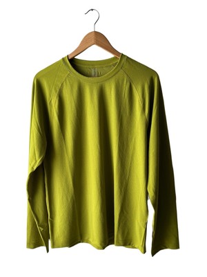 Outdoor Voices Men's Size M Fast Track Long Sleeve Breathable Green Top - New