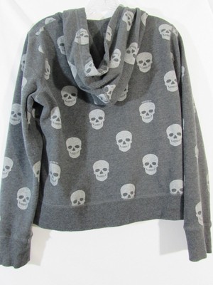 ECKO RED by ECKO UNLTD Skull Mens Hoodie Large Zip Halloween