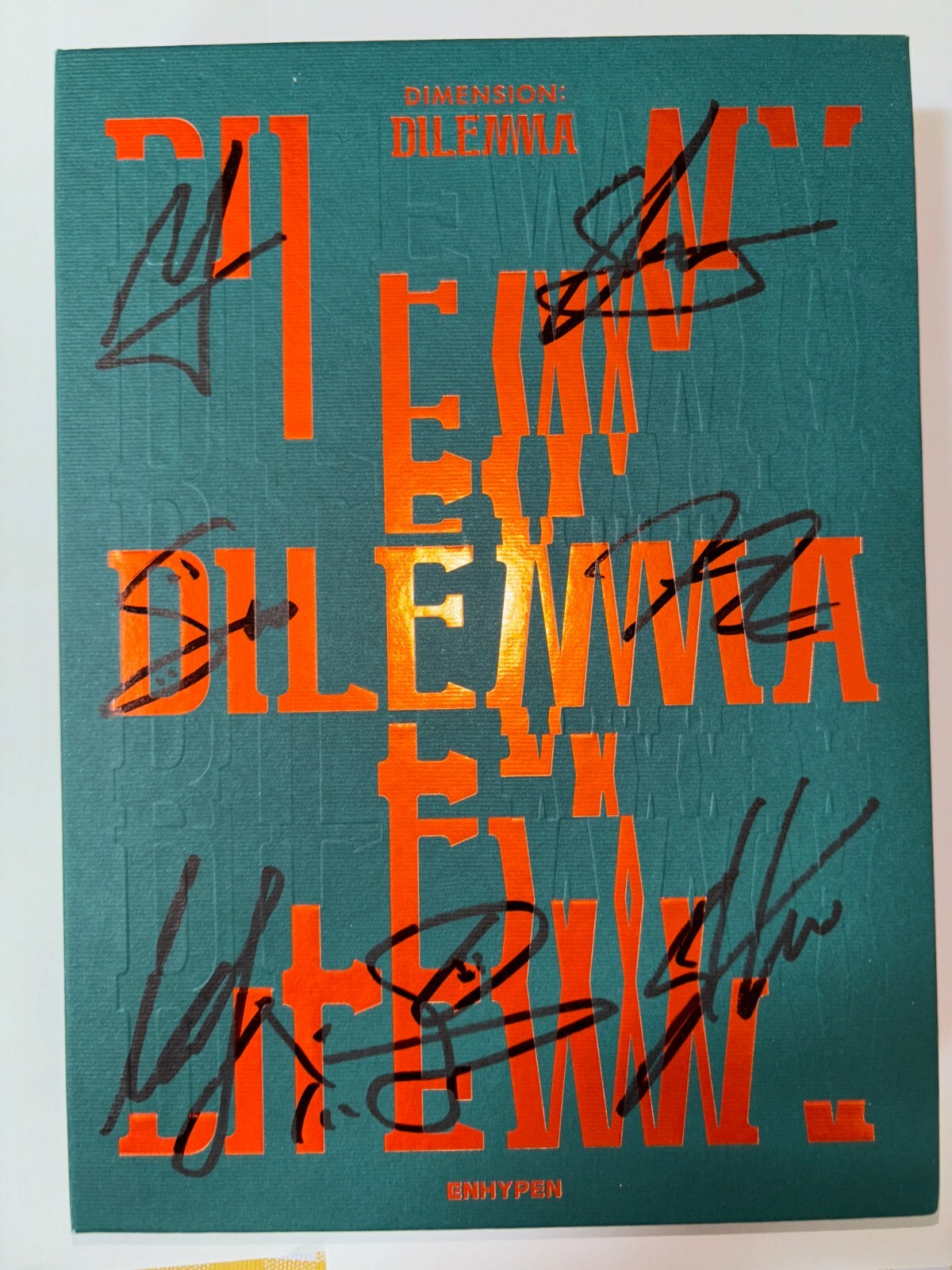 ENHYPEN サイン入りDILEMMA アルバム ENHYPEN [DIMENSION : DILEMMA] Autographed Signed Promo Album