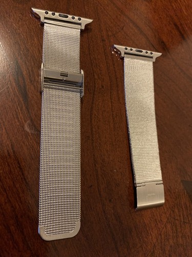 Silver Milanese 42mm Watch Band For Apple Watch