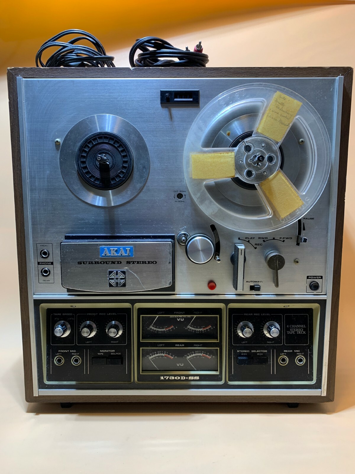 AKAI 1730D-SS SURROUND STEREO 4 CHANNEL REEL-TO-REEL vintage