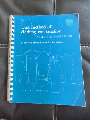 70's Unit Method of Clothing Construction Women's & Men's Iowa State instruction