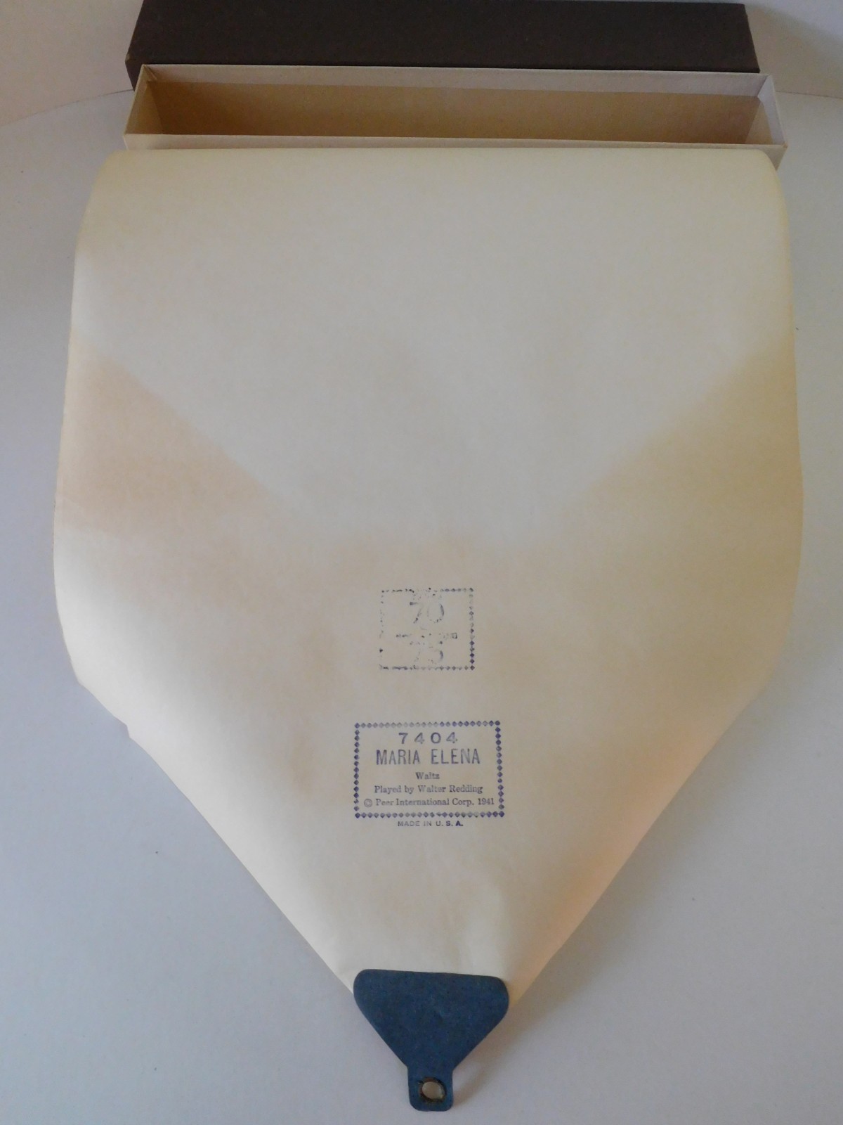 MARIA ELENA - QRS Player Piano Word Roll 7404 -NO DAMAGE -P/B W. REDDING