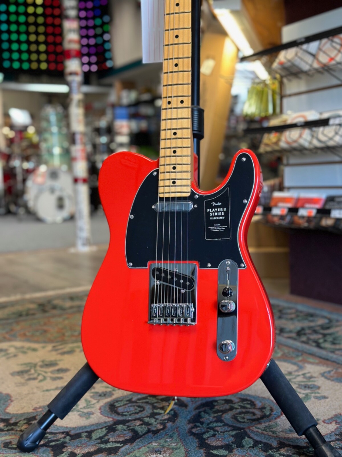 Fender Player II Telecaster, Maple Neck, Coral Red W/ Free