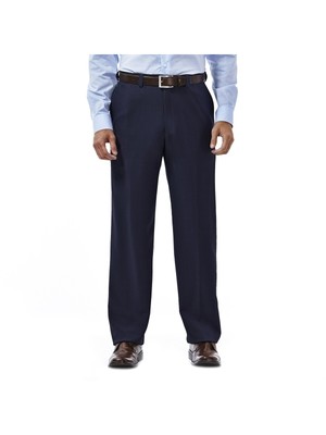 

Мужские эластичные брюки HAGGAR Eclo Stria Navy Classic Fit, HD00218