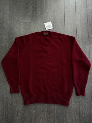 NWT O'Connell's Burgundy Shetland Sweater Size 42 (Medium)