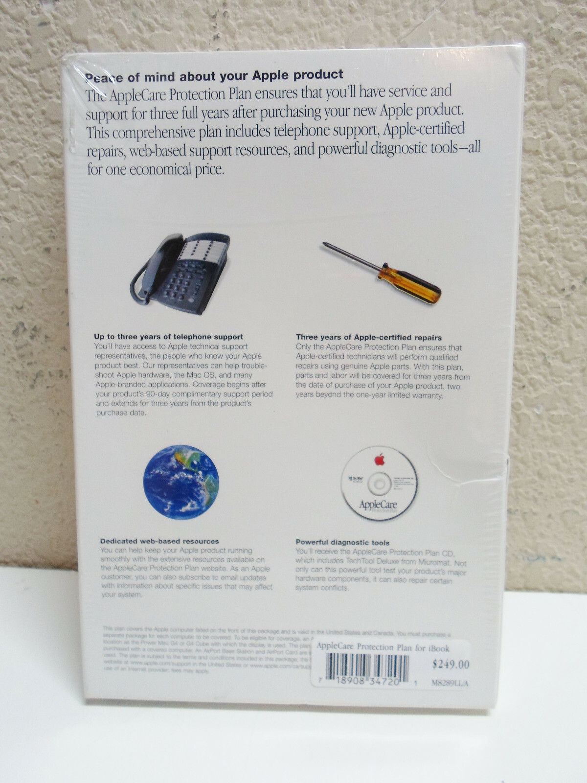 AppleCare Protection Plan for iBook M8289LL/A Sealed and Never Opened