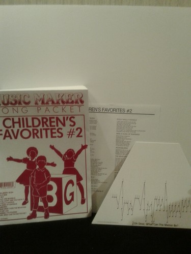 Music Maker Lap Harp Song Packet CHILDREN’S FAVORITES #2 12 songs
