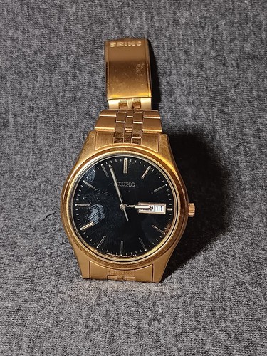 ⭐︎SEIKO⭐︎ Seiko Essentials Men's Watch Gold Tone Day / Date 7N43-9048