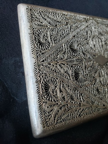 Antique Sterling Silver Russian Or Chinese Export Cigarette case