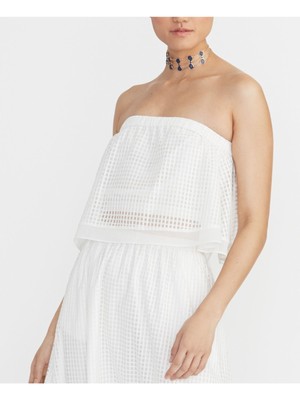 

RACHEL ROY Женский белый топ без рукавов без бретелек Размер