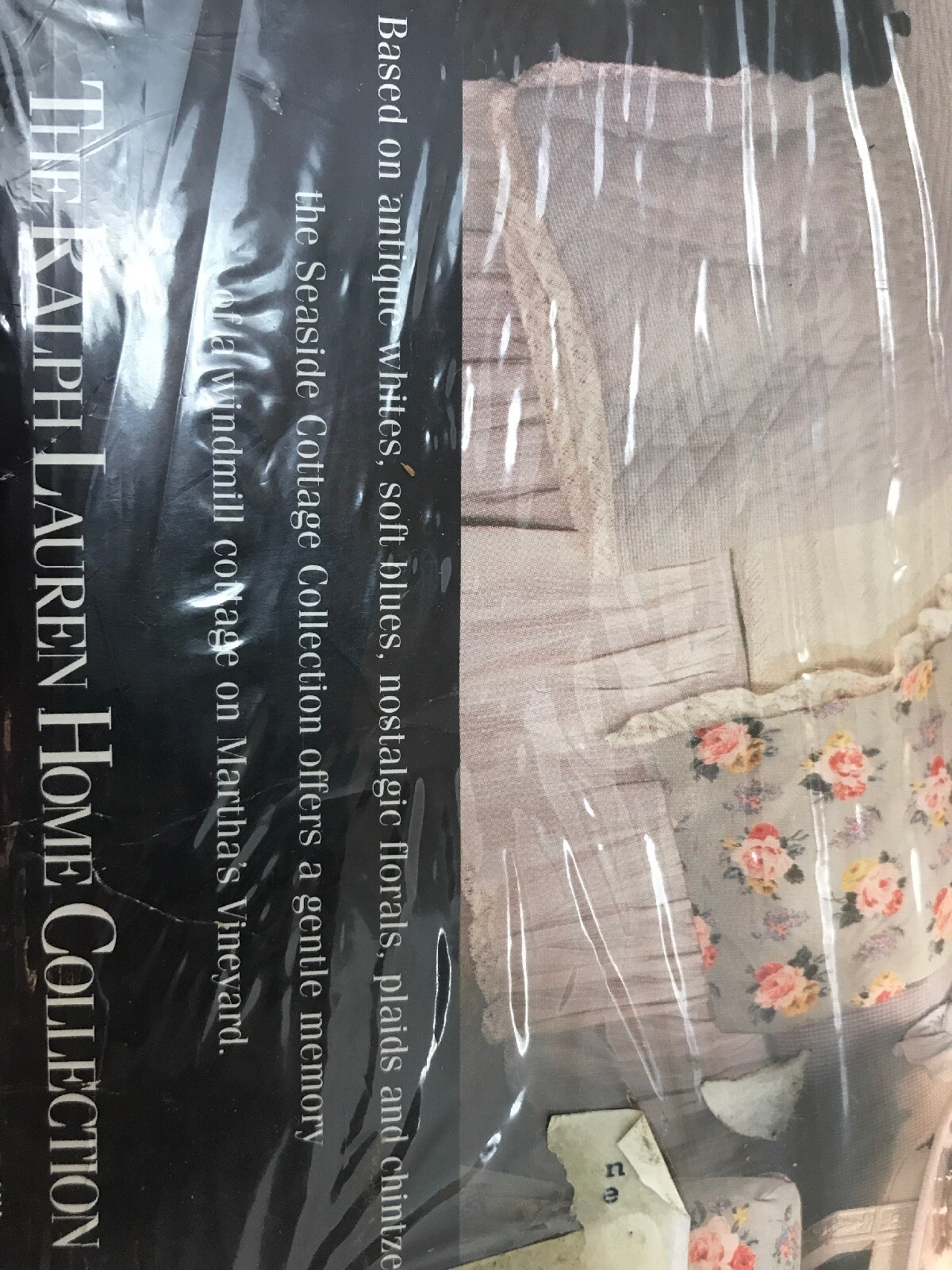 Ralph Lauren Sheet Flat Floral Cotton Blue New Full Sundress Vintage