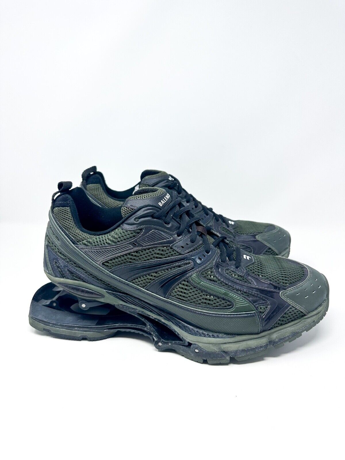 Balenciaga Men's X-Pander Sneaker Black/Green 13 US / 46 Balenciaga Men's X-Pander Sneaker Black/Green 13 US / 46