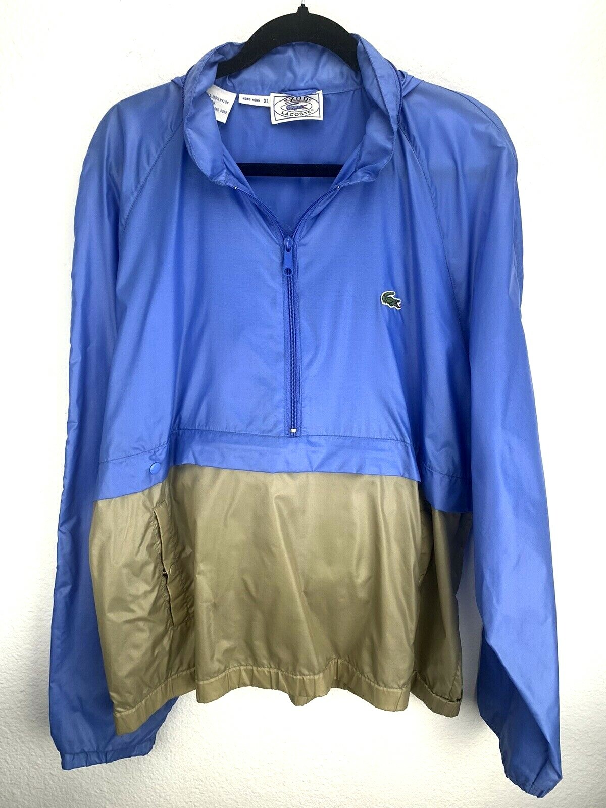 IZODLacoste ブルゾン Lacoste X Izod Vintage Windbreaker Packable Size XL Blue
