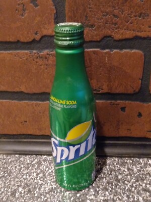 Vintage 2015 Sprite Lemon Lime Collector 8 1/2oz Aluminum Bottle Can