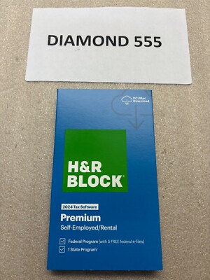 H&R Block Tax Software Premium 2024 PC/Mac [Boxed Key Card] | 8227
