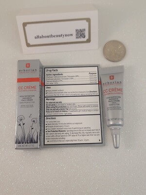 Erborian CC Creme High Definition Radiance Face Creme 0.17 oz SPF 25 Mini BNIB