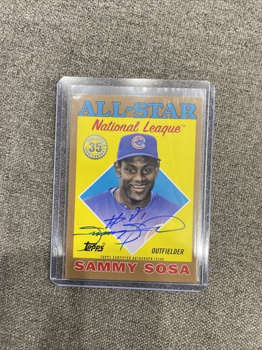 【topps 】 SAMMY SOSA サミー ソーサ AUTO 25シリ 2025 Topps Series 2 Sammy Sosa Heavy Lumber Auto Relic