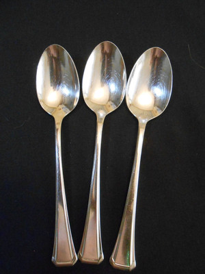 3 Oneida SSS MAESTRO-ST LEDGER Stainless TEASPOONS 6''