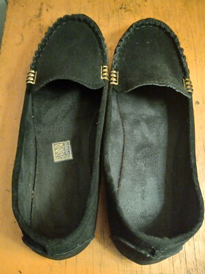 Seude Loafers, Soft, Black Sz. 10