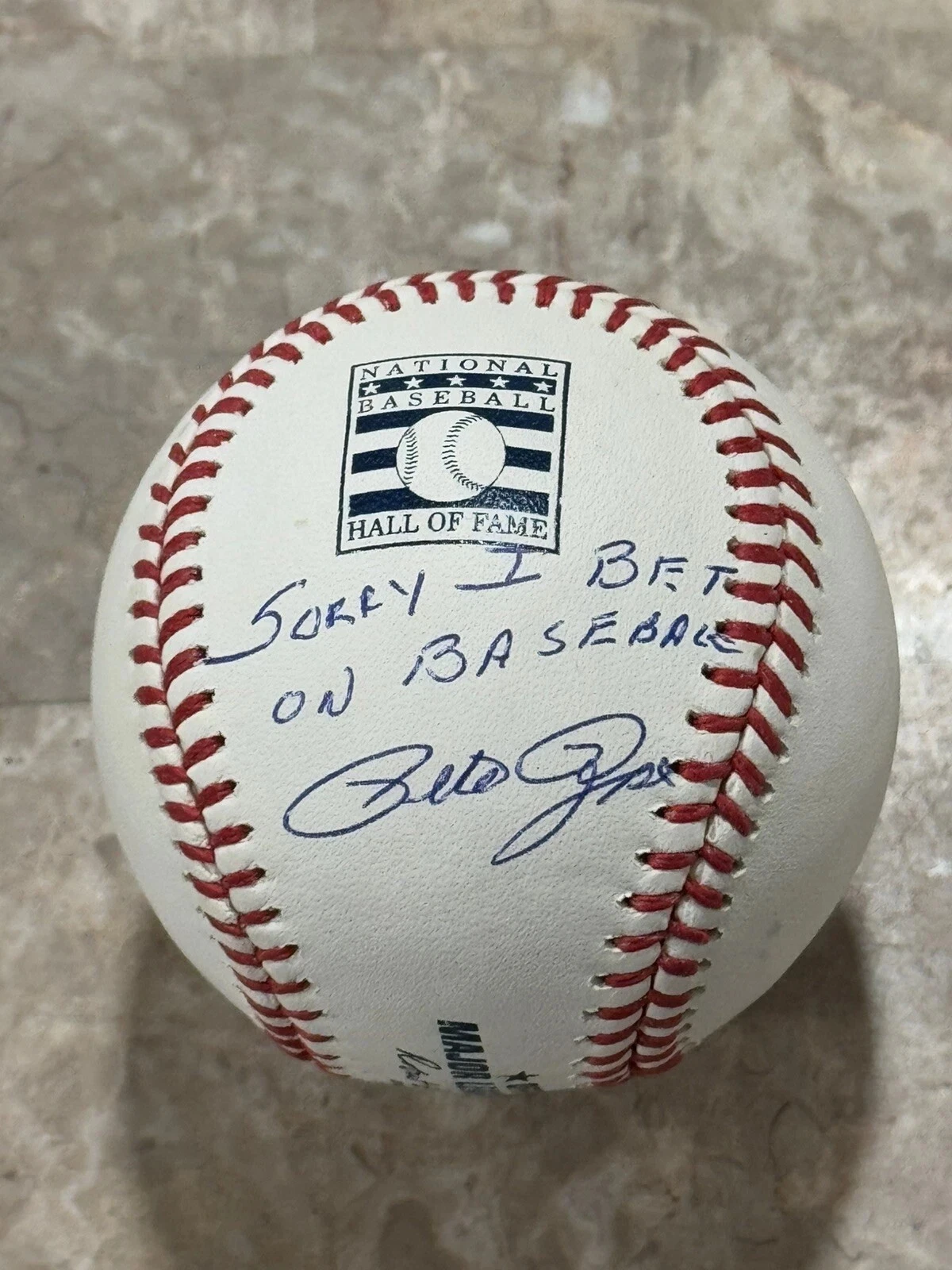 RARE PSA Pete Rose Signed HALL OF FAME Baseball 