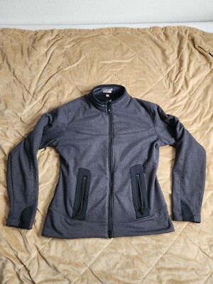Peter Millar Element 4 Warmth Jacket Womens Size Medium Full Zip Lined Gray Golf